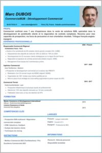 Exemple de CV Commercial à Télécharger : Structure et Modèles