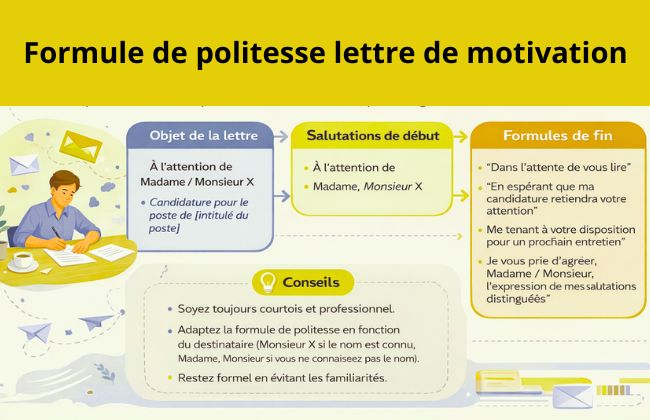 Formule de politesse lettre de motivation