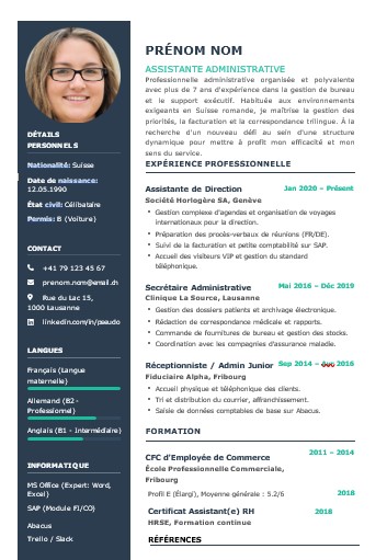 cv suisse gratuit